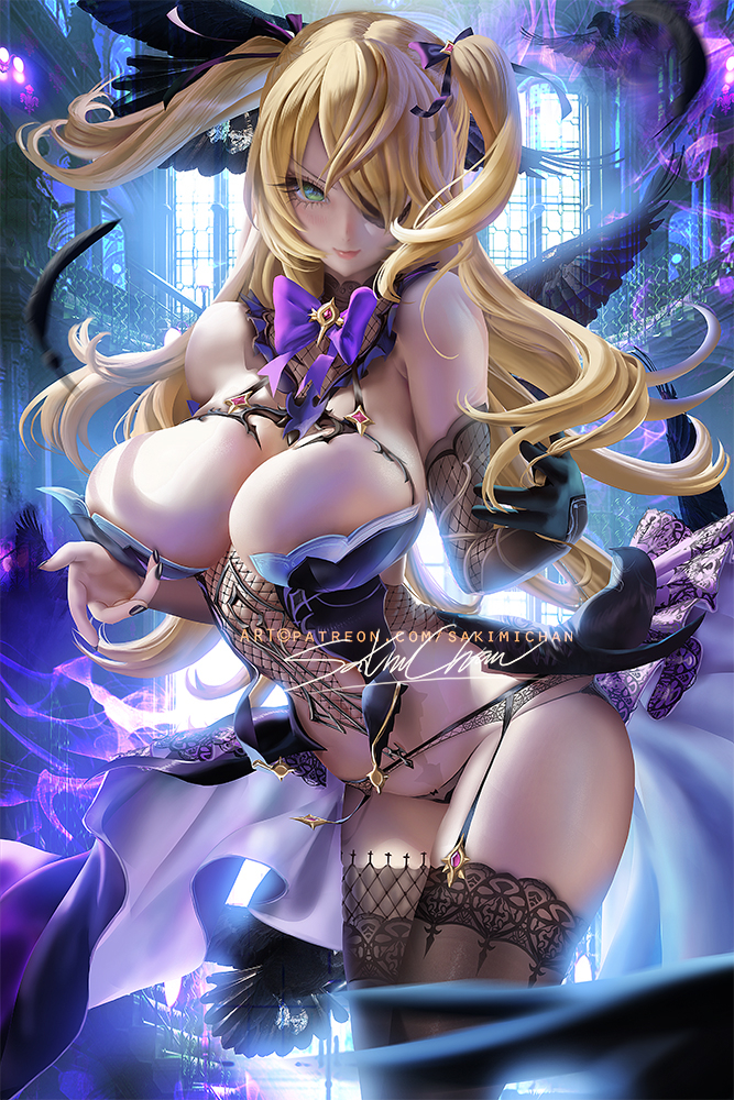 fischl-genshin-impactraven