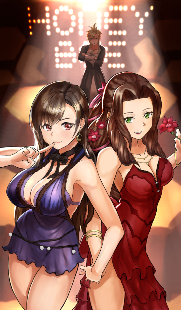 aerith-gainsboroughcloud-strifetifa-lockhart