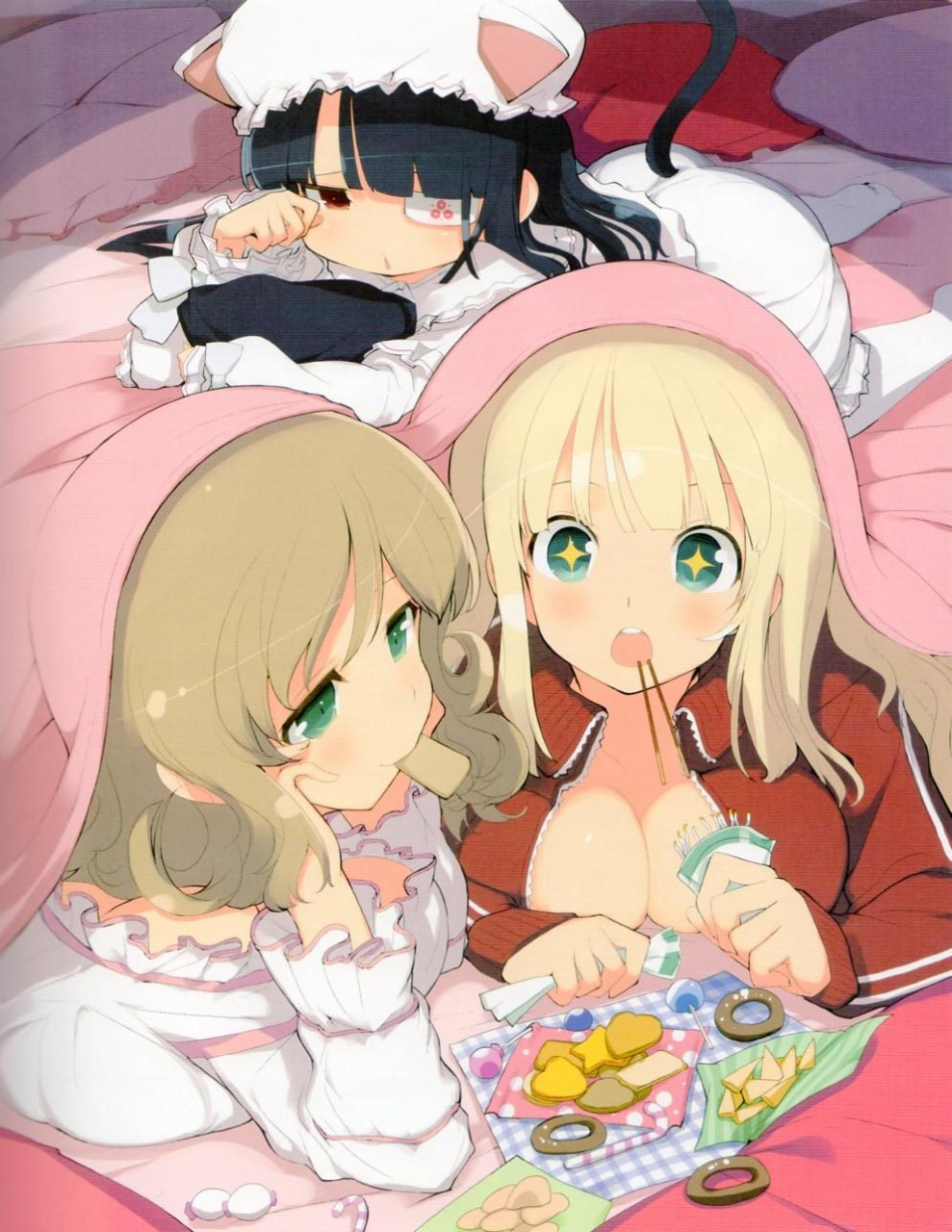 yomi-senran-kaguramirai-senran-kaguraharuka-senran-kagura