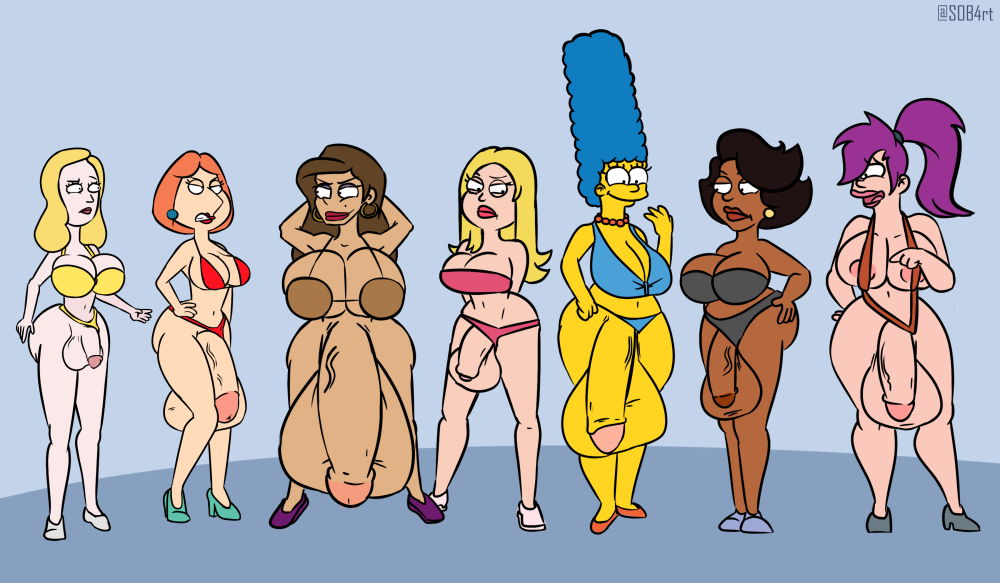 babs-brandobeth-smithdonna-tubbsfrancine-smithlois-griffinmarge-simpsonturanga-leela