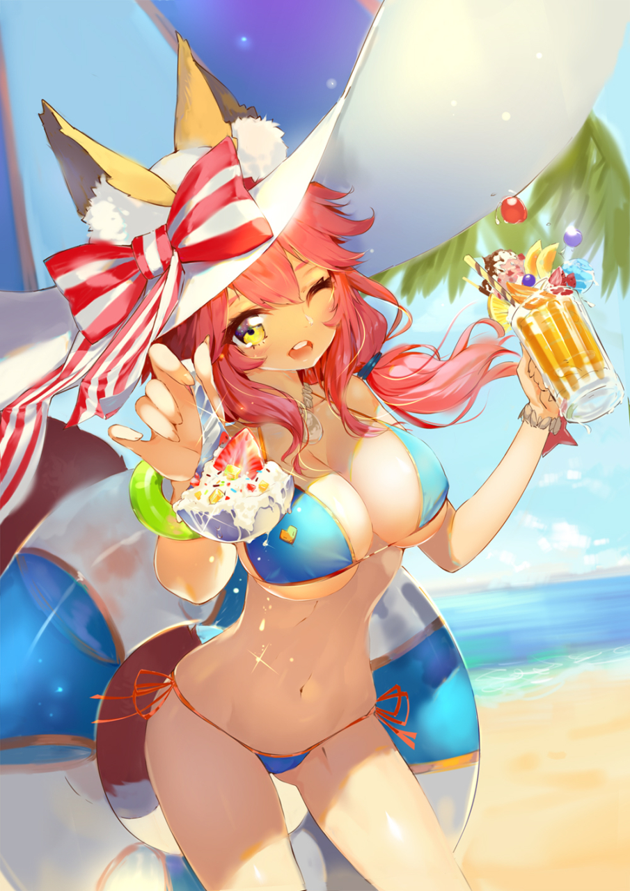 tamamo-fate-alltamamo-no-mae-swimsuit-lancer-fate