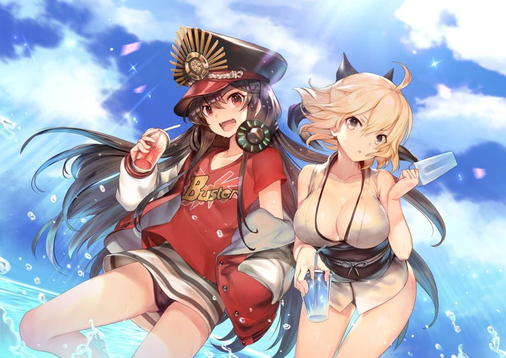 okita-souji-fate-alloda-nobunaga-fate-alloda-nobunaga-swimsuit-berserker-fateoda-nobunaga-fate