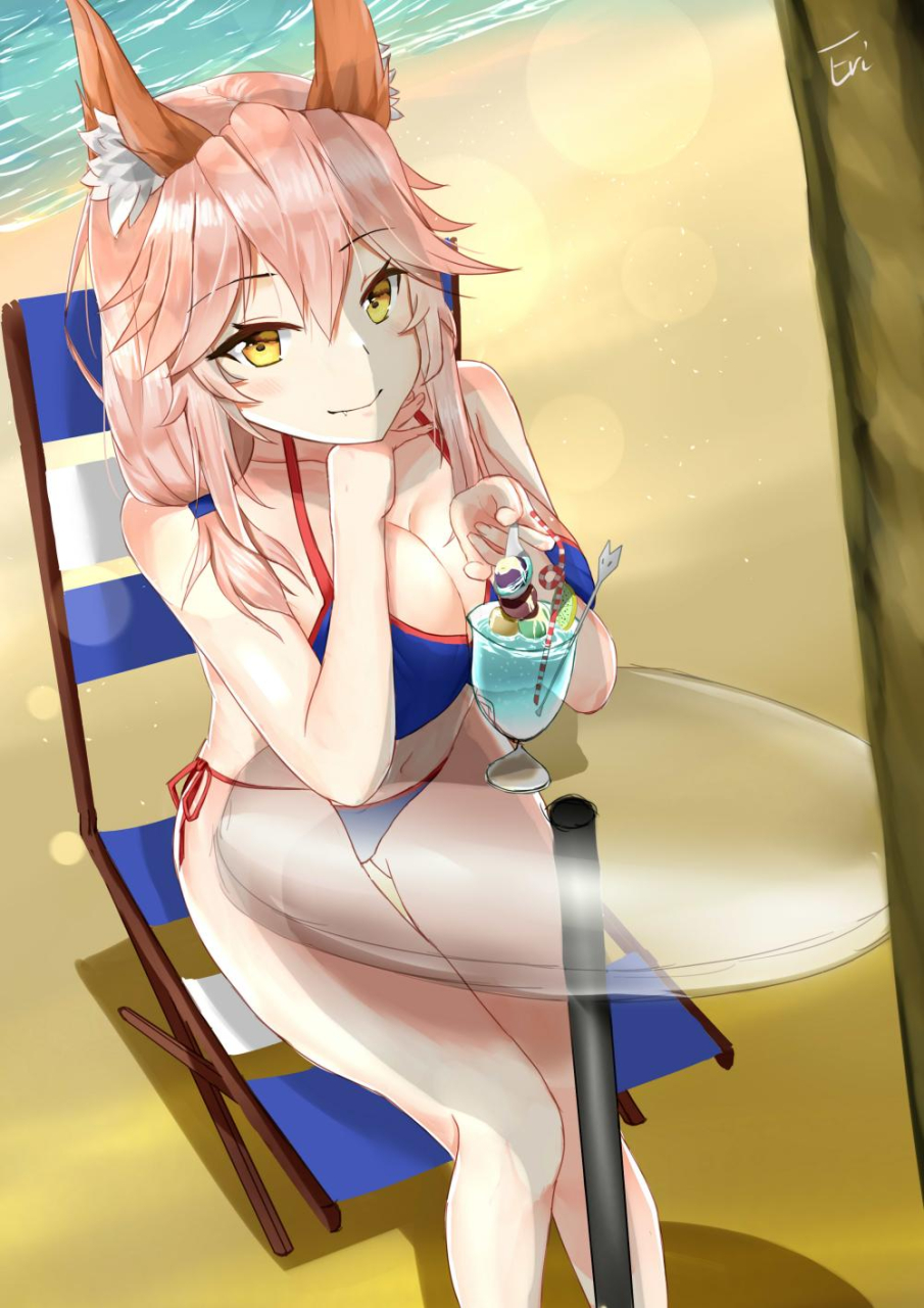 tamamo-fate-alltamamo-no-mae-swimsuit-lancer-fate