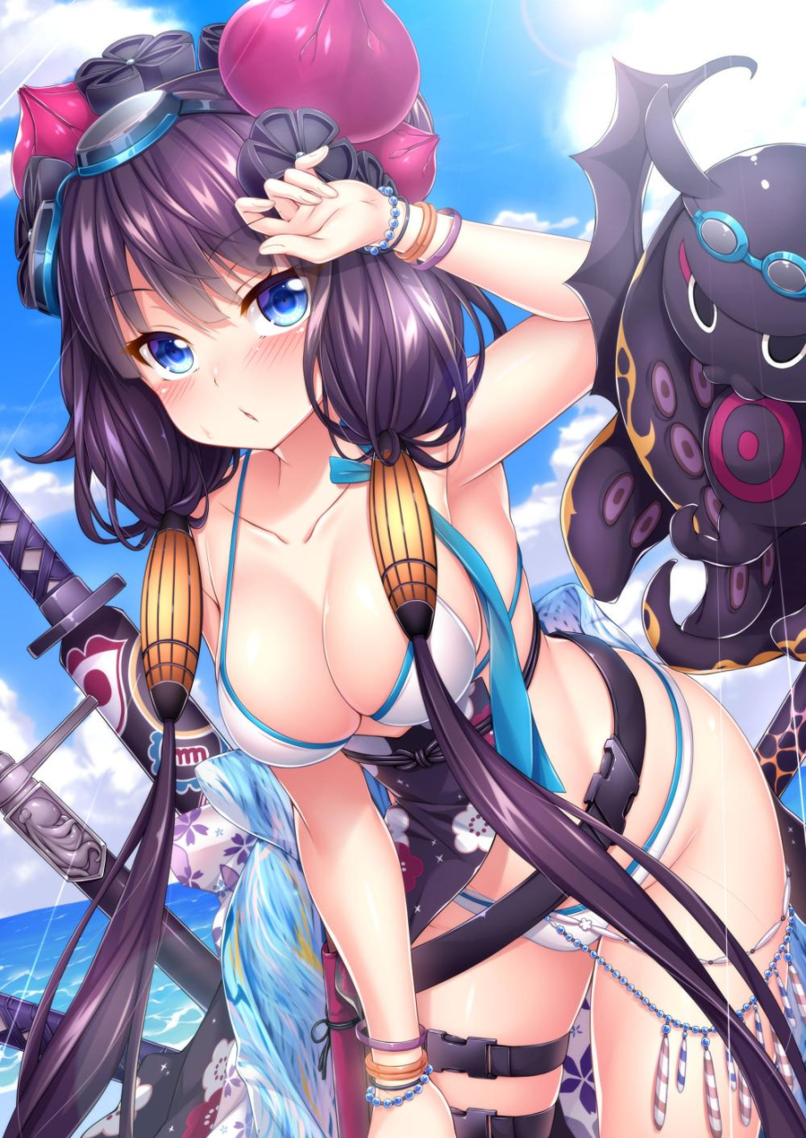 katsushika-hokusai-fate-grand-ordertokitarou-fate-grand-orderkatsushika-hokusai-swimsuit-saber-fate
