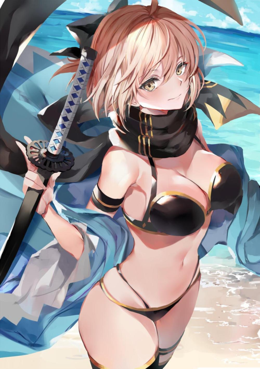okita-souji-fate-allokita-souji-swimsuit-assassin-fate
