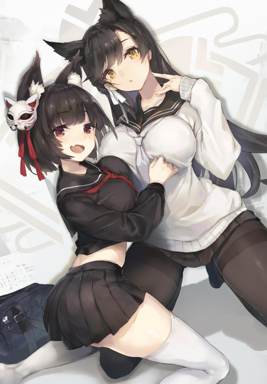 atago-azur-laneyamashiro-azur-laneatago-school-daydream-azur-lane
