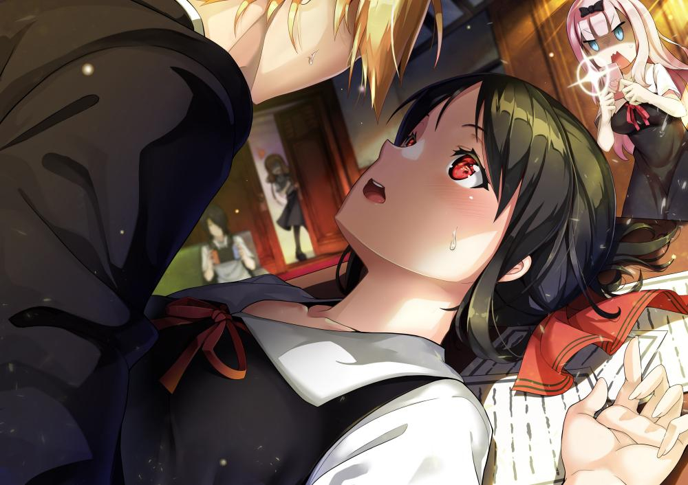 shinomiya-kaguyafujiwara-chikashirogane-miyukiiino-mikoishigami-yuu