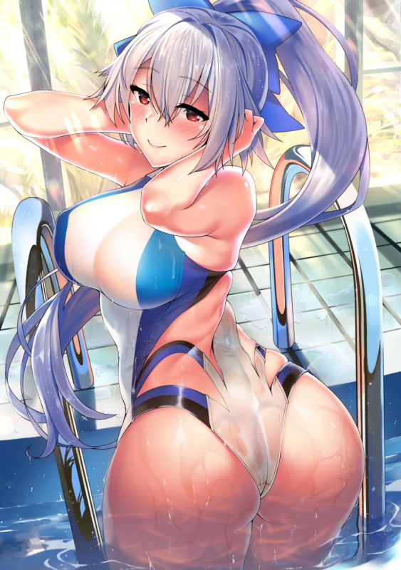 kawai (purplrpouni)tomoe gozen (fate grand order)+tomoe gozen (swimsuit saber) (fa
