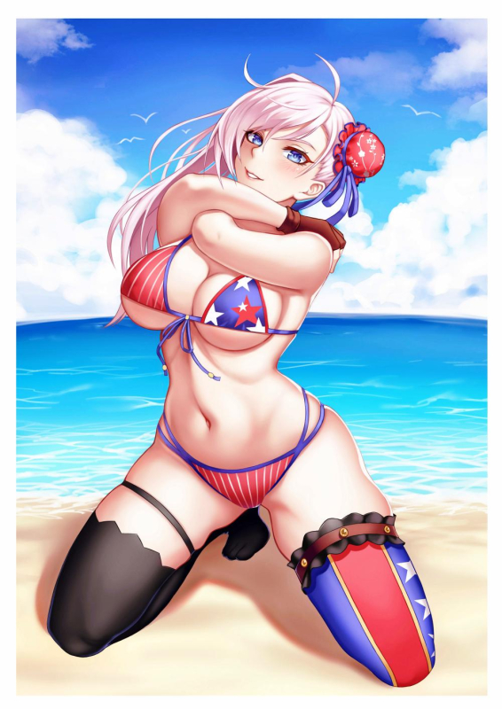 xiao genmiyamoto musashi (fate grand order)+miyamoto musashi (swimsuit berserke