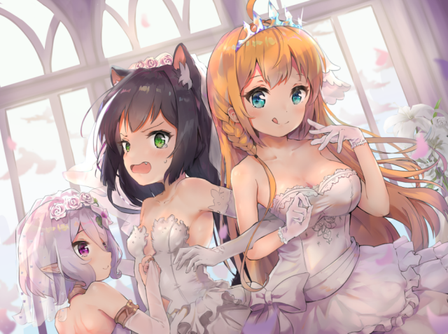 gaaratelierkaryl (princess connect!)+kokkoro (princess connect!)+pe
