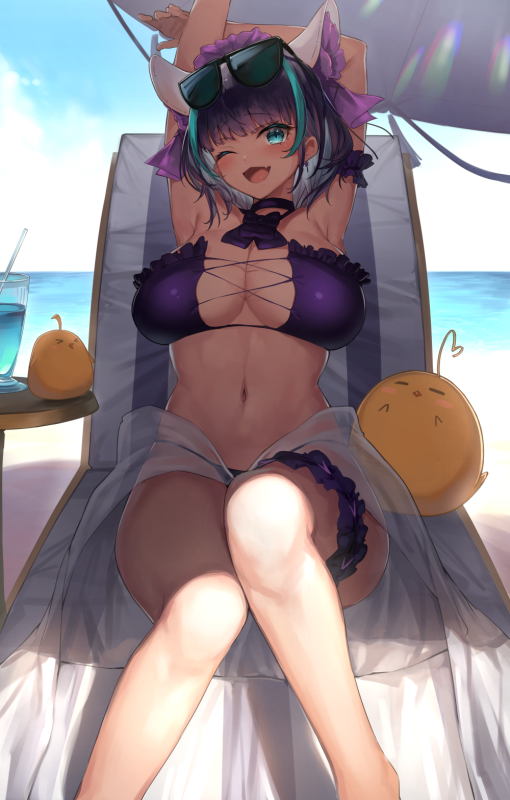 yamanokami eakamanjuu (azur lane)+cheshire (azur lane)+cheshire (summery date!) (azur lane)101c