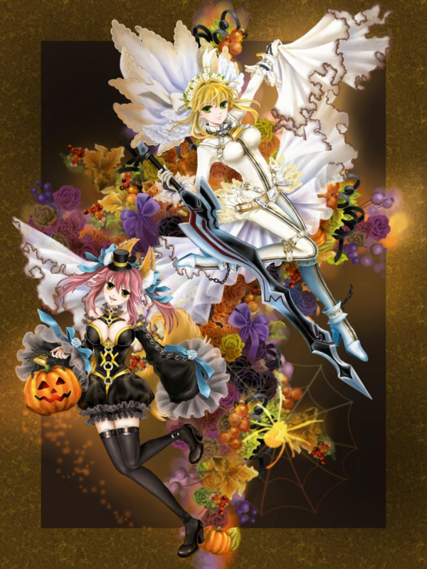 akko (pixiv)nero claudius (fate) (all)+tamamo (fate) (all)+nero claudius (fate)+tamamo no mae (fate)+ne