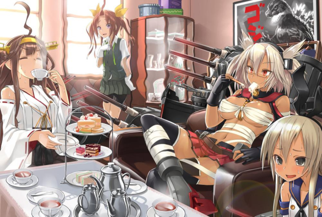 patricia (stylish marunage)shimakaze destroyer+kongou battleship+musashi super