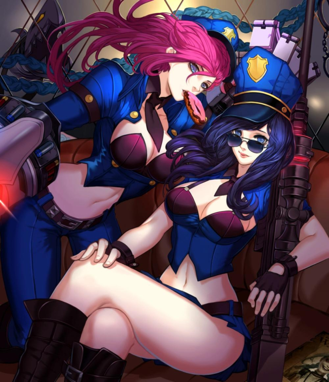 gu-ko citemerjinx (league of legends)+caitlyn (league of legends)+vi (league of l