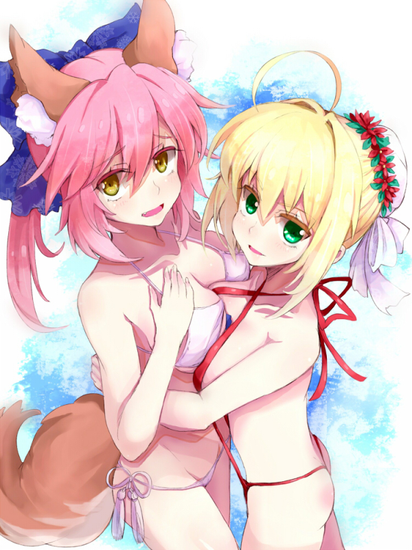 yude (yudei)nero claudius (fate) (all)+tamamo (fate) (all)+nero claudius (fate)+tamamo no mae (fate)b7ef