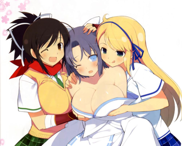 yaegashi nanasuka (senran kagura)+katsuragi (senran kagura)+yumi (senran kagura)cd709a3b88161418b17