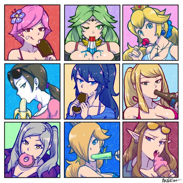 akairiotsamus aran+princess zelda+princess peach+lucina (fire emblem)+palutena+rosetta (mario)+wii fit trainere724