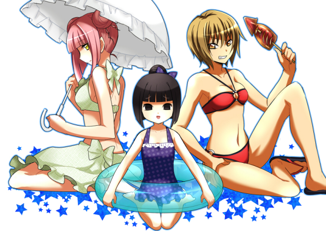 aosa (michikusakan)reira (nurarihyon)+awashima (nurarihyon no mago)+yukari (nurarihyo