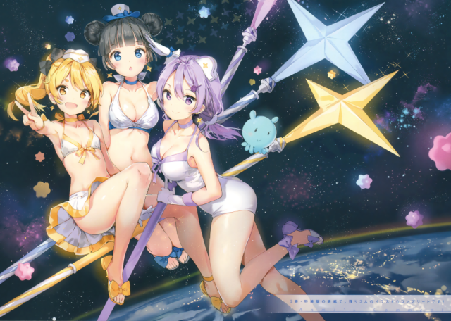 anmiitsuki (houkago no pleiades)+hikaru (houkago no pleiades)+pleiadean+nanako (hou