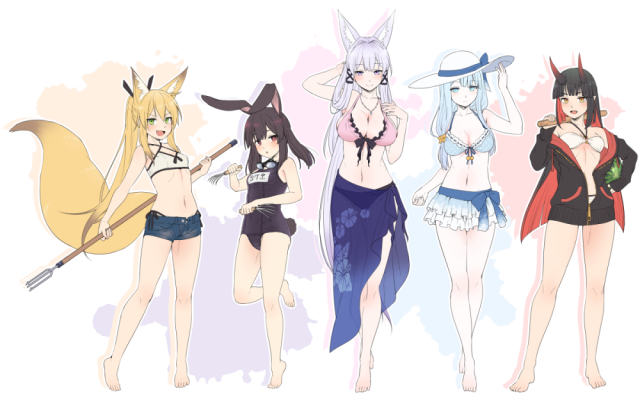 yagi (ningen)tamamo (yagi)+tamakagura inari+tsukune (yagi)+yukimi (yagi)+ibarakidouji hoozuki193a706151bf6fd74a8bf1b