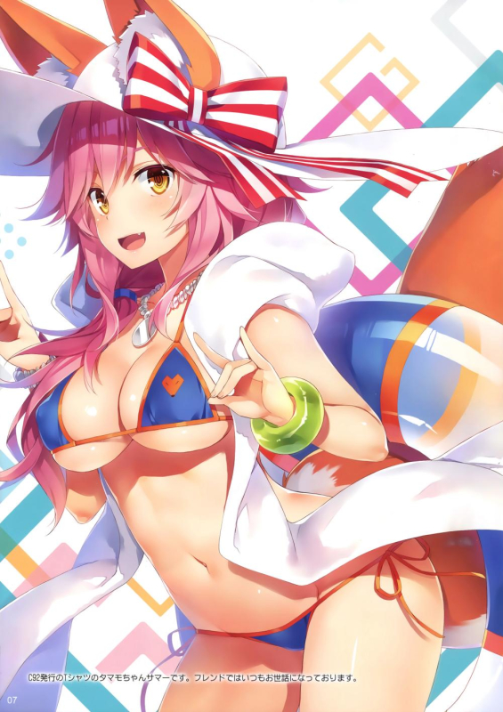 yuuki haguretamamo (fate) (all)+tamamo no mae (swimsuit lancer) (fate)a595c2703adcfe1924ac7cd441
