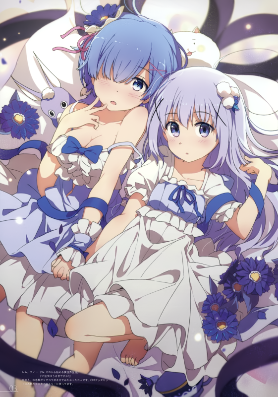 ogipoterem (re zero)+kafuu chino+tippy (gochiusa)+anko