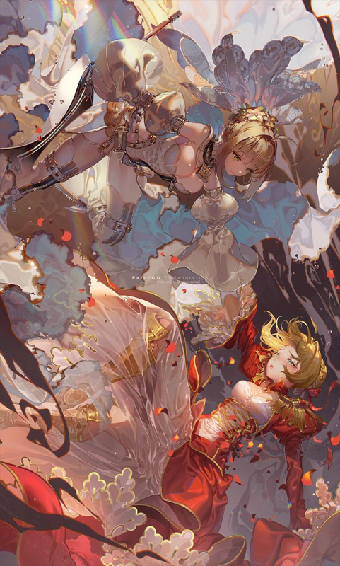 kawacy+orangesekaiinero claudius (fate) (all)+nero claudius (fate)+nero claudius (bride)