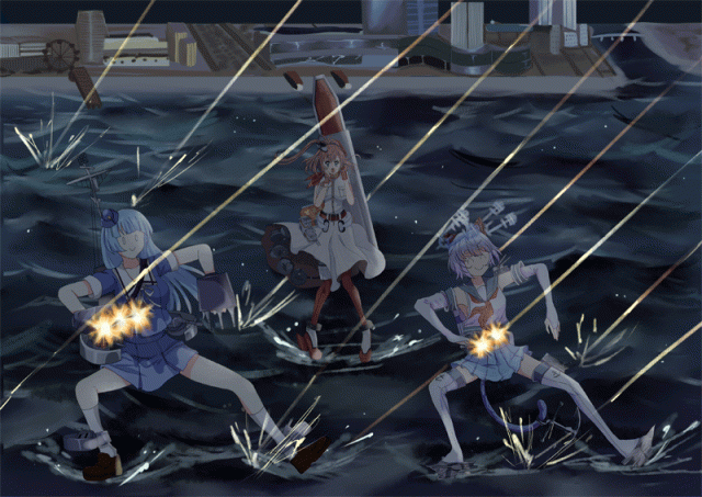 beta (joutarou)atlanta (warship girls r)+quincy (warship girls r)+saratoga (kancolle)0fdb68