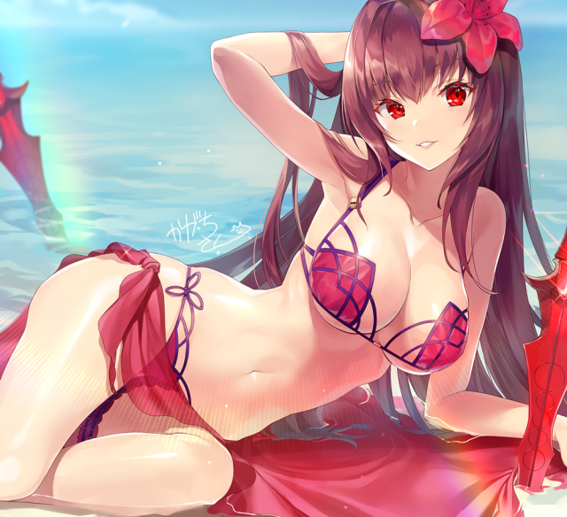 kagachi sakuscathach (fate) (all)+scathach (swimsuit assassin) (fate)69b57027f00d99fbe1fe5005e1763