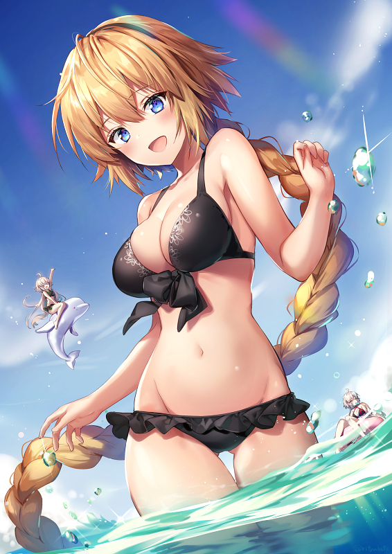 riichujeanne d'arc (fate) (all)+jeanne d'arc (alter swimsuit berserker)+j