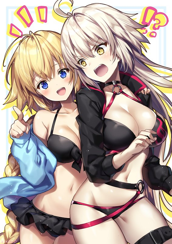 riichujeanne d'arc (fate) (all)+jeanne d'arc (alter swimsuit berserker)+j