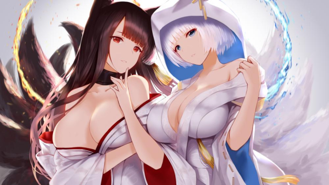 an yasuriakagi (azur lane)+kaga (azur lane)+akagi (deep crimson poppy) (azu