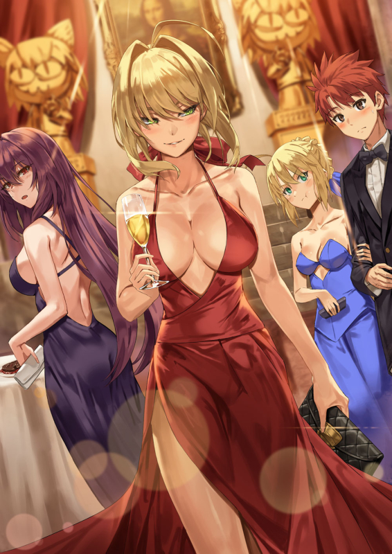 rainmakerartoria pendragon (all)+saber+scathach (fate) (all)+nero claudius (fate) (all)+emiya shirou+mona lisaa18