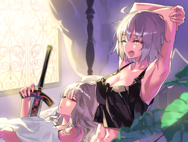tsurukameartoria pendragon (all)+jeanne d'arc (fate) (all)+jeanne d'arc (alter) (fate