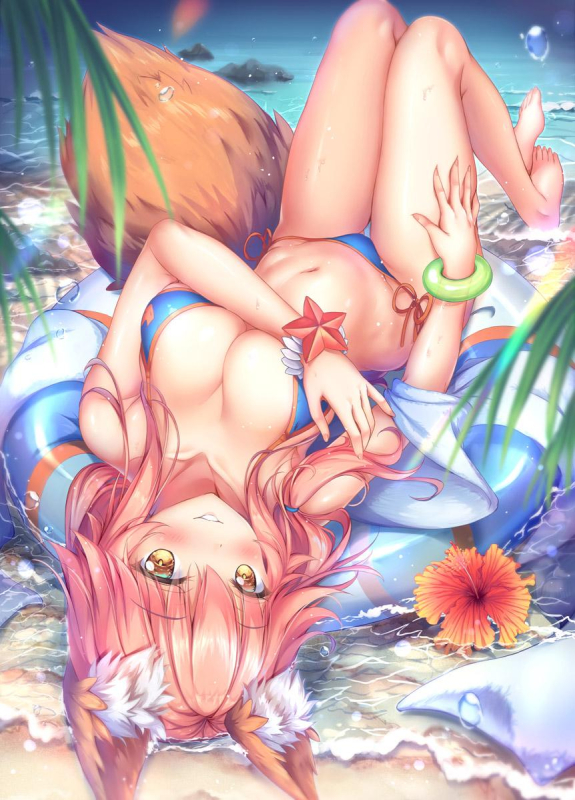 shirakawakotamamo (fate) (all)+tamamo no mae (swimsuit lancer) (fate)179da058534cba3a26e2ea10a67f0