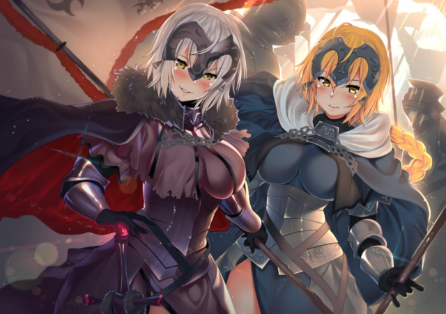 kawai (purplrpouni)jeanne d'arc (fate) (all)+jeanne d'arc (alter) (fate)+jeanne d'
