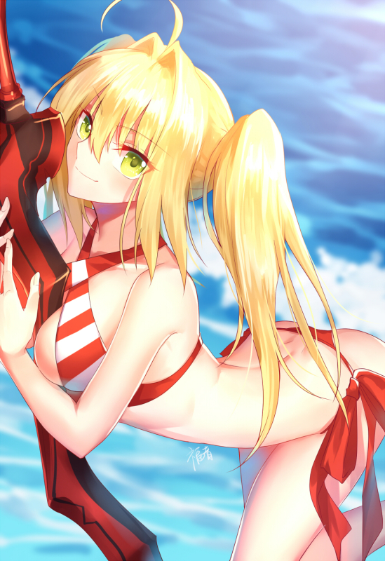 gogatsu fukuinnero claudius (fate) (all)+nero claudius (swimsuit caster) (fate)6b9a62d2