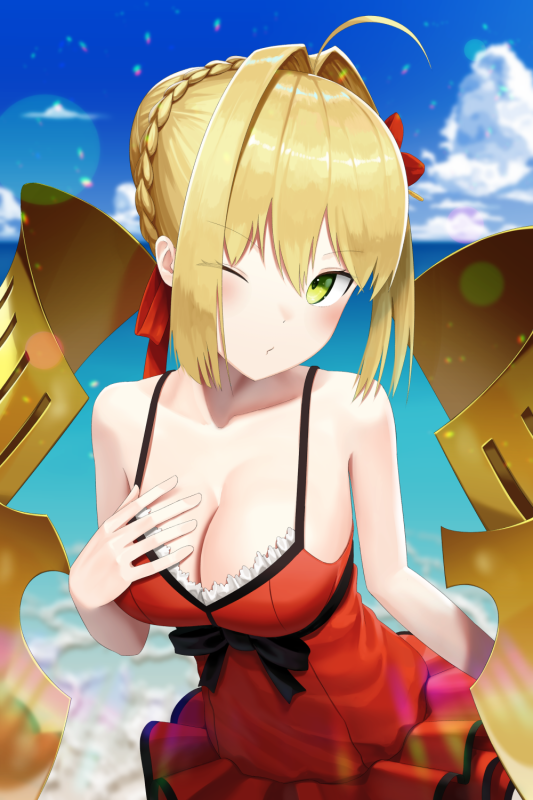 sanbe futoshinero claudius (fate) (all)+nero claudius (swimsuit caster) (fate)7a63c389e5