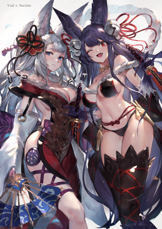 oyu (sijimisizimi)yuel (granblue fantasy)+socie (granblue fantasy)e2566ae60a4a65c4bdf7b606b38601ea