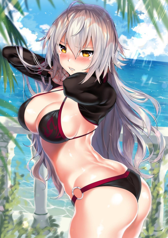 kawai (purplrpouni)jeanne d'arc (fate) (all)+jeanne d'arc (alter swimsuit berserke