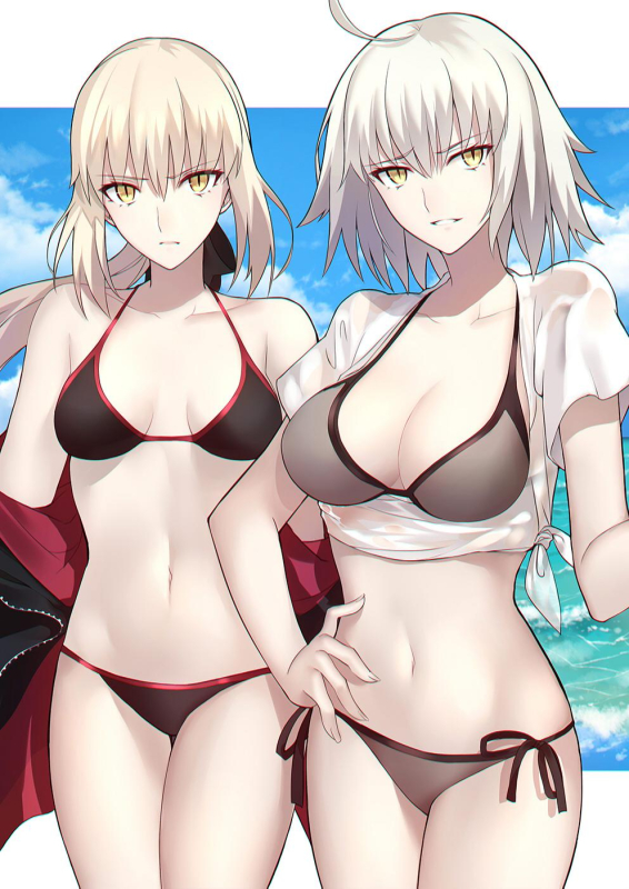 shiguruartoria pendragon (all)+jeanne d'arc (fate) (all)+jeanne d'arc (alter) (fate)+s
