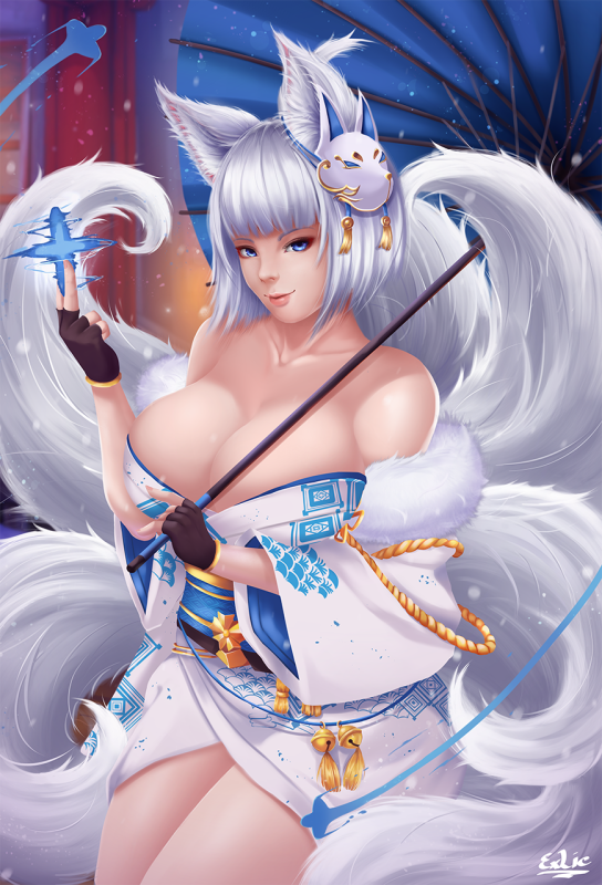exlickaga (azur lane)+kaga (white fox's new year greetings) (azur lane)a0e1c130ef97e11052a3432599f381fd
