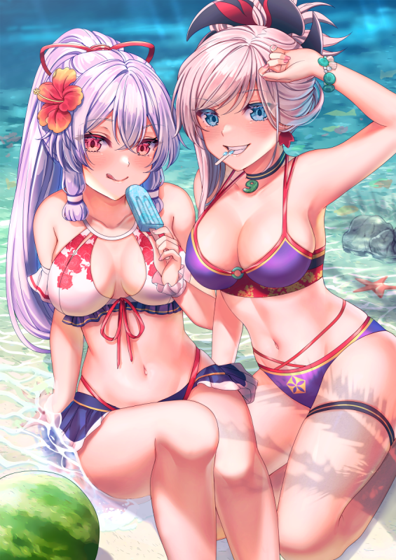 sarueimiyamoto musashi (fate grand order)+tomoe gozen (fate grand order)a693f2bfffb78db21063e1