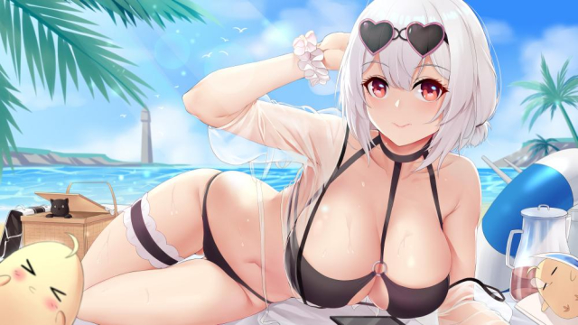 chitu hefeng zhongmanjuu (azur lane)+sirius (azur lane)+sirius (midsummer seirios) (azur lan