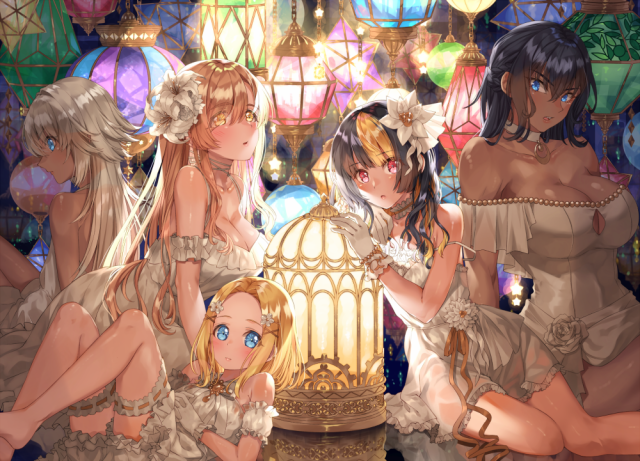 matsusatoru koujiyu (fatal twelve)+sofiya priessnitz alexeievna+mishima miharu+shishimai rinka+ode