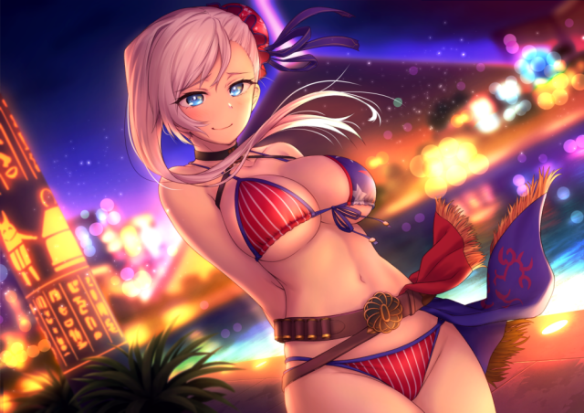 oyaji-soumiyamoto musashi (fate grand order)+miyamoto musashi (swimsuit berser