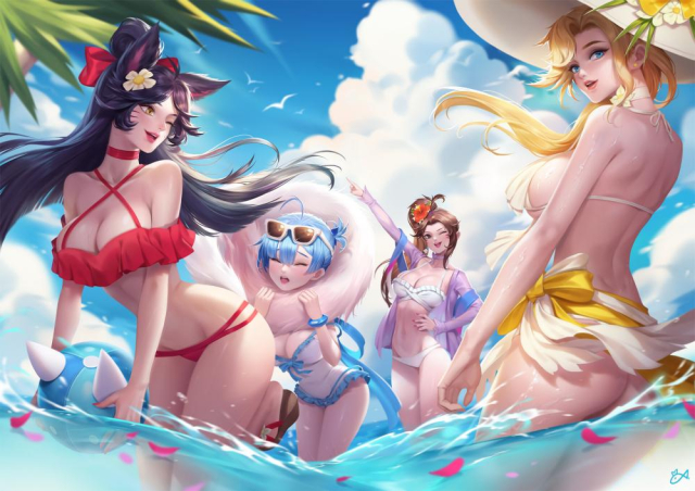 gu-ko citemerrem (re zero)+ahri+d.va (overwatch)+mercy (overwatch)e3337b39c6b3b451df965e2a93