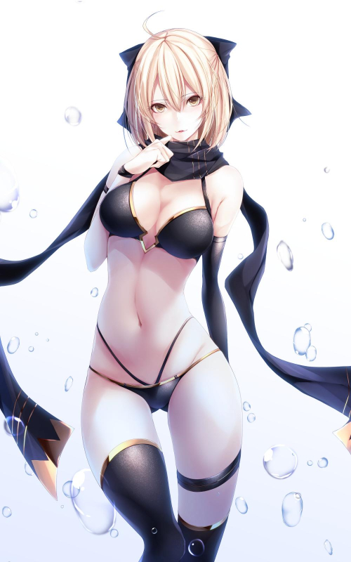 yoaferiaokita souji (fate) (all)+okita souji (swimsuit assassin) (fate)2d911a69f55064f3d37ba071