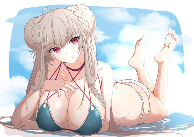 ameneshiformidable (azur lane)+formidable (the lady of the beach) (azur lane)d6e64e8fa0040f6d3298d1
