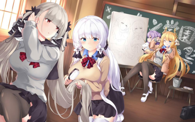 mamizuformidable (azur lane)+illustrious (azur lane)+unicorn (azur lane)+victorious (azur lane)d18